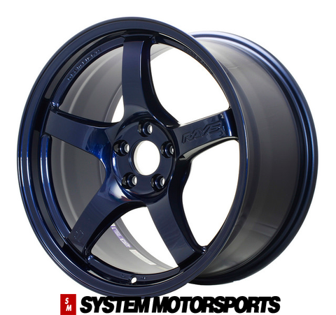 Gram Lights 57CR - 18x9.5 / +38 / 5x100 - Eternal Blue Pearl *Set