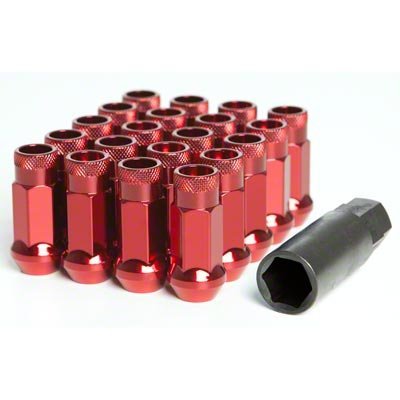 Muteki SR48 Red Open Ended Lugnuts - 12x1.25/12x1.5