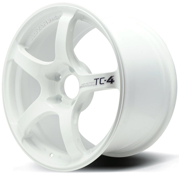 Advan TC-4 - 18x9.5 / +38 / 5x120 - Racing White Metallic (No Ring
