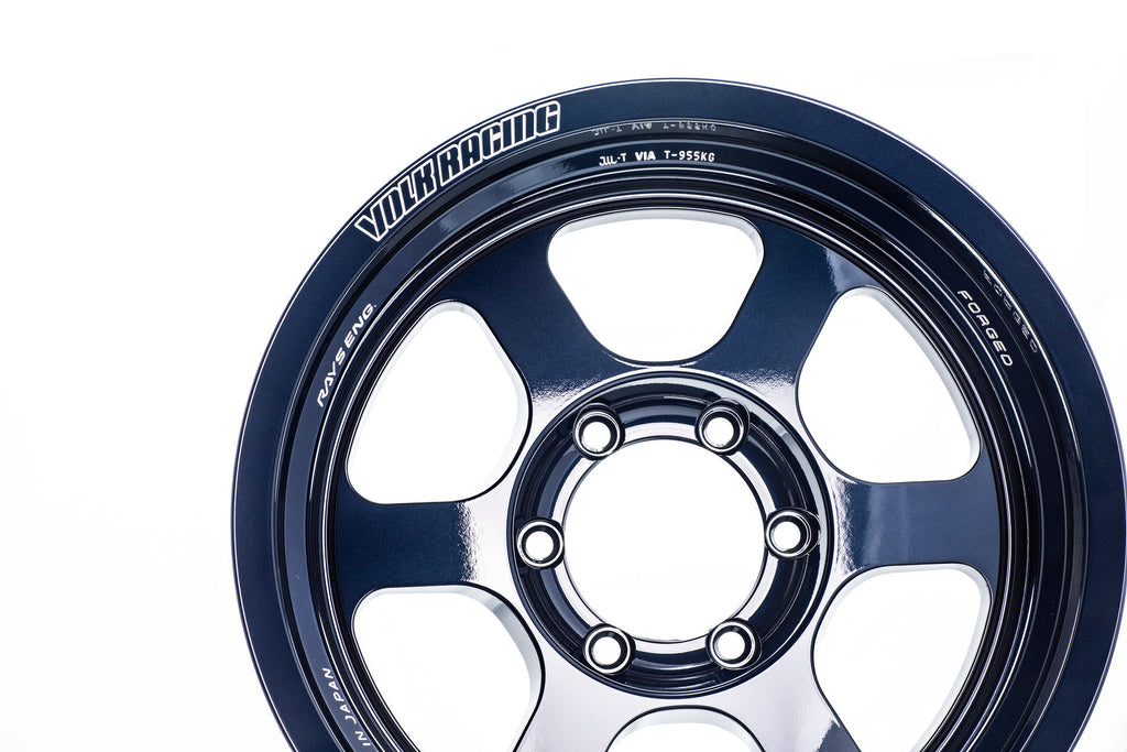 Volk Racing TE37XT M-Spec 16x8 +0, 6x139.7 Matte Blue Gunmetal (SET) main image 1