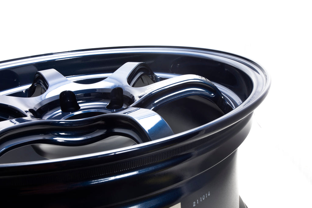 Advan Racing R6 - 18x9.5 / +45 / 5x120 - Racing Titanium Blue *Set of ...