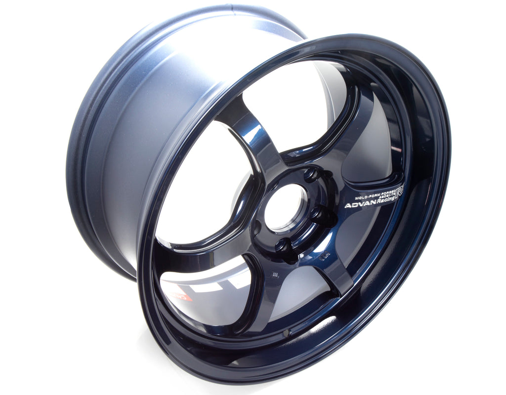 Advan Racing R6 - 18x9.5 / +45 / 5x120 - Racing Titanium Blue *Set of ...
