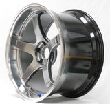 Advan GT - 18x9.5 +22 / 18x10.5 +24 5x120 Machining & Racing Metal Black *Set of 4*