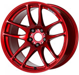 Work Emotion CR Kiwami Candy Apple Red JDM Concave Performance Wheels
