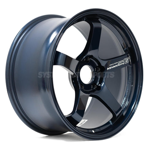 Advan Racing GT Premium - 19x9 +20 / 19x10 +32 / 5x120 - Racing Titanium Blue *Set of 4 wheels*
