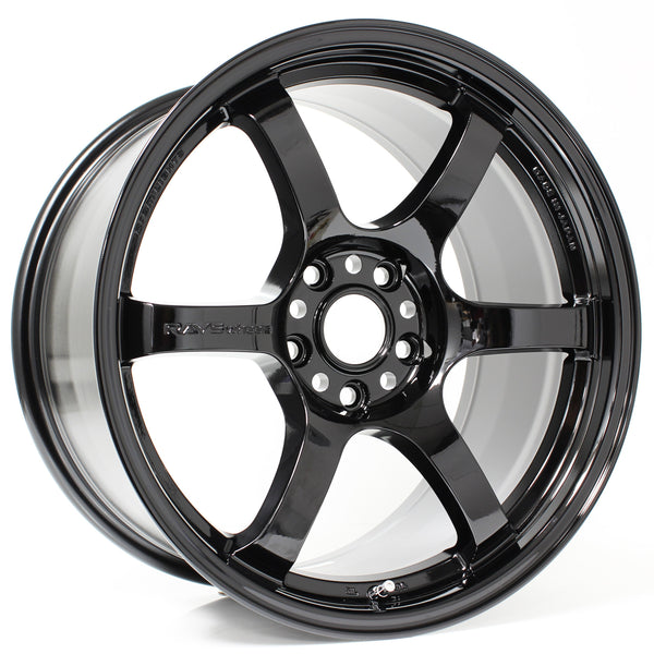 Gram Lights 57DR - 18x9.5 / +38 / 5x100 - Glass Black *Set of 4