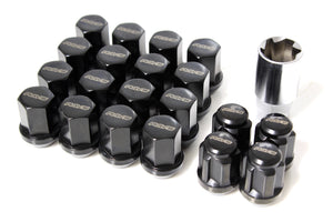 RAYS 19 Hex Lug Nut and Lock Set - Black - M14x1.5