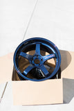 Advan Racing GT Premium - 18x9.5 / +28 / 5x120 - Titanium Blue *Set of 4*