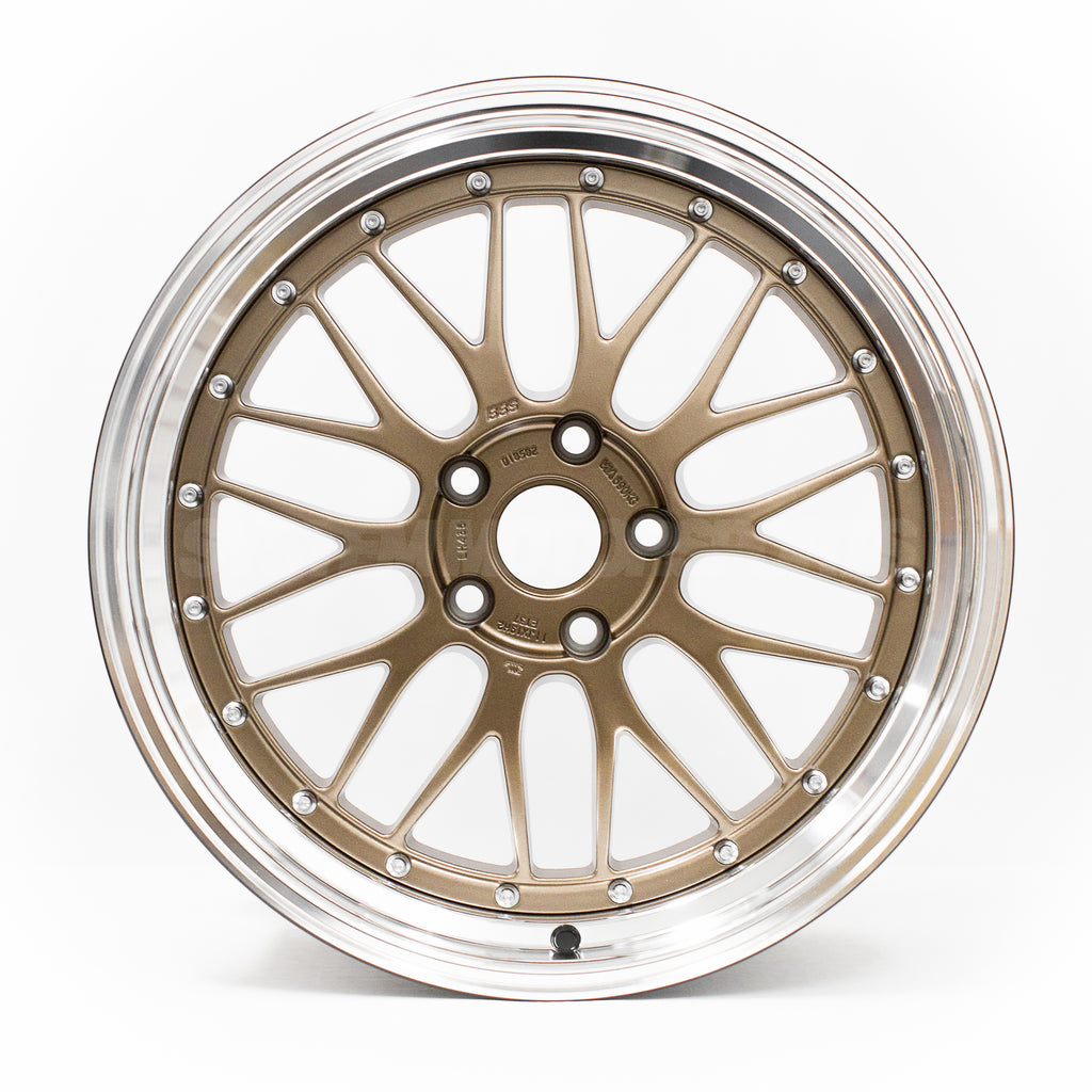 BBS LM - 19x9.5 +22 / 19x11 +37 / 5x120 - Bronze w/ Bright Diamond Cut ...