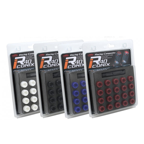 Project Kics R40 Iconix Lug Nut Plastic Caps - M12 – System