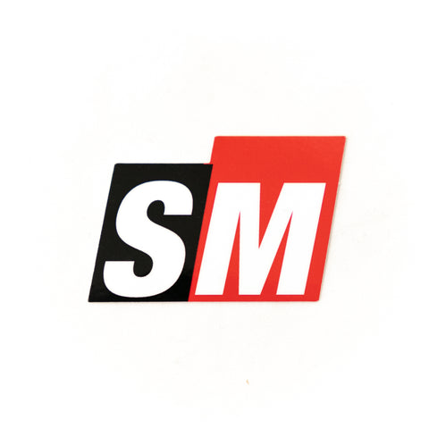 System Motorsports SM Box Sticker - Black/Red