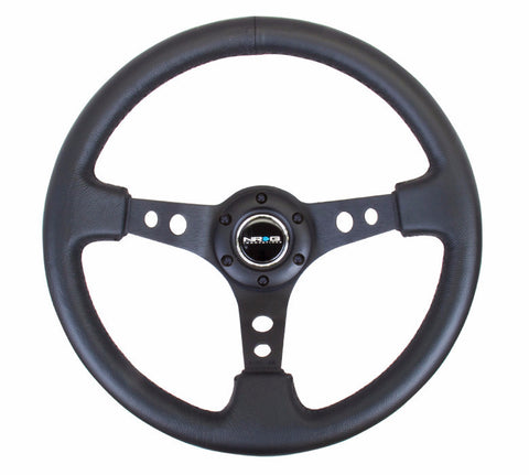 NRG Black Steering Wheel Deep Dish