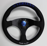 Vertex Flat Steering Wheel BLUE - 325mm (STW-FLT-BLU)