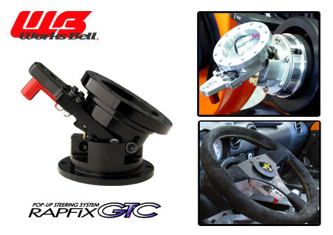 Works Bell Rapfix GTC Pop-up (Tilt up) Steering System - Black