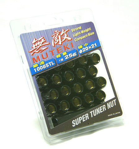 Muteki Super Tuner Lug Nuts (Open Ended) - M12 / Black – System