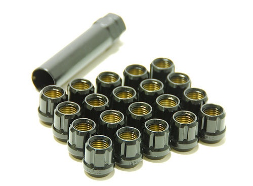 【Mute King】 Muteki Super Tuner Lug Nuts (Open Ended) - M12 / Black – System