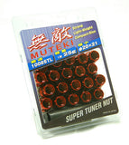 Muteki Classic Lug Nuts - RED OPEN Ended