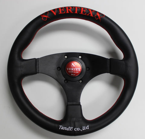 Vertex Flat Steering Wheel RED - 325mm